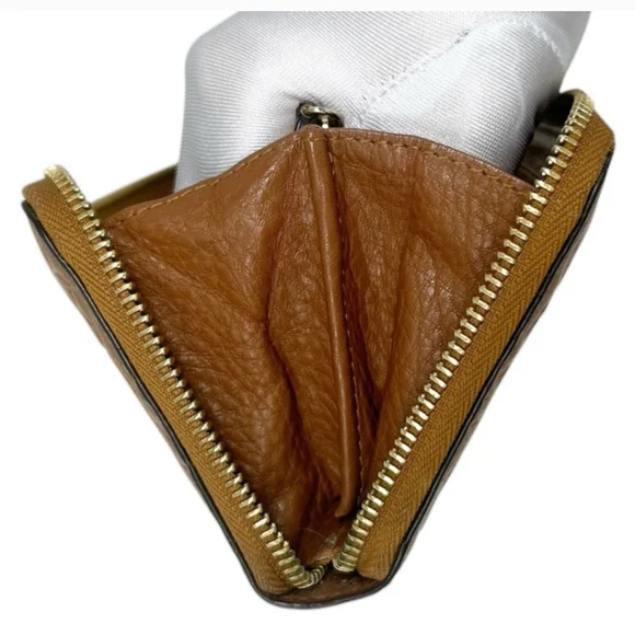 Michael Kors Leather Embossed Logo Wallet - Picture 6 of 15